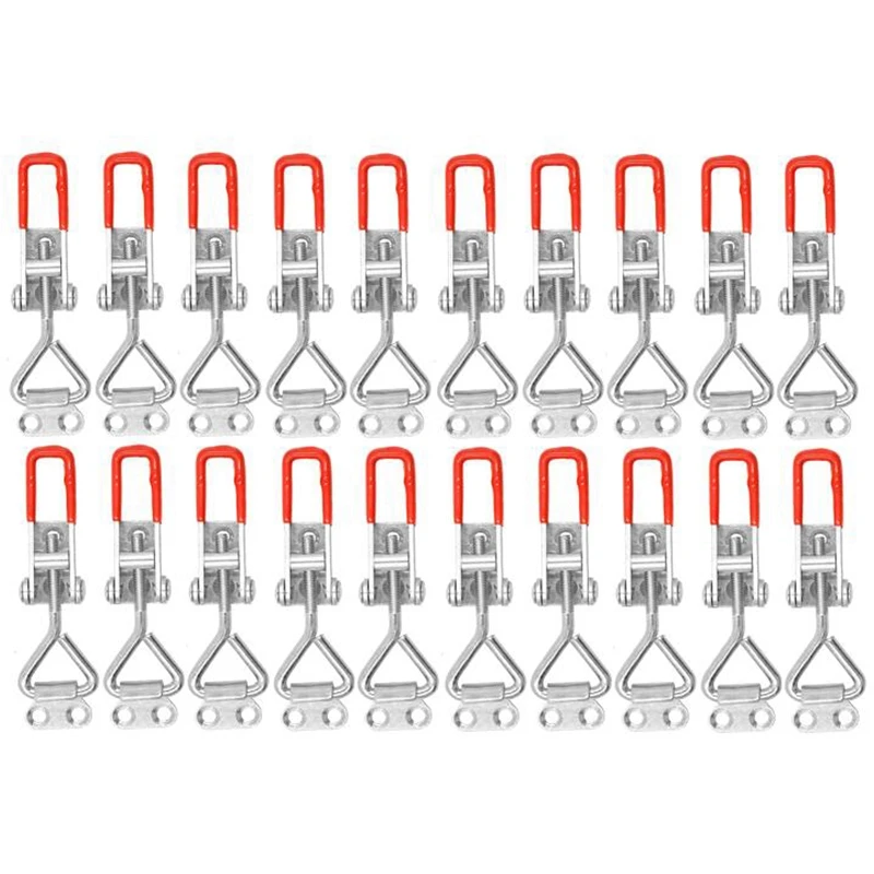 20 Pack Adjustable Toggle Latch Clamp 4001, 330 Lbs Holding Capacity, Heavy Duty Quick Release Pull Latch Toggle Clamp
20 Pack Adjustable Toggle Latch Clamp 4001, 330 Lbs Holding Capacity, Heavy Duty Quick Release Pull Latch Toggle Clamp