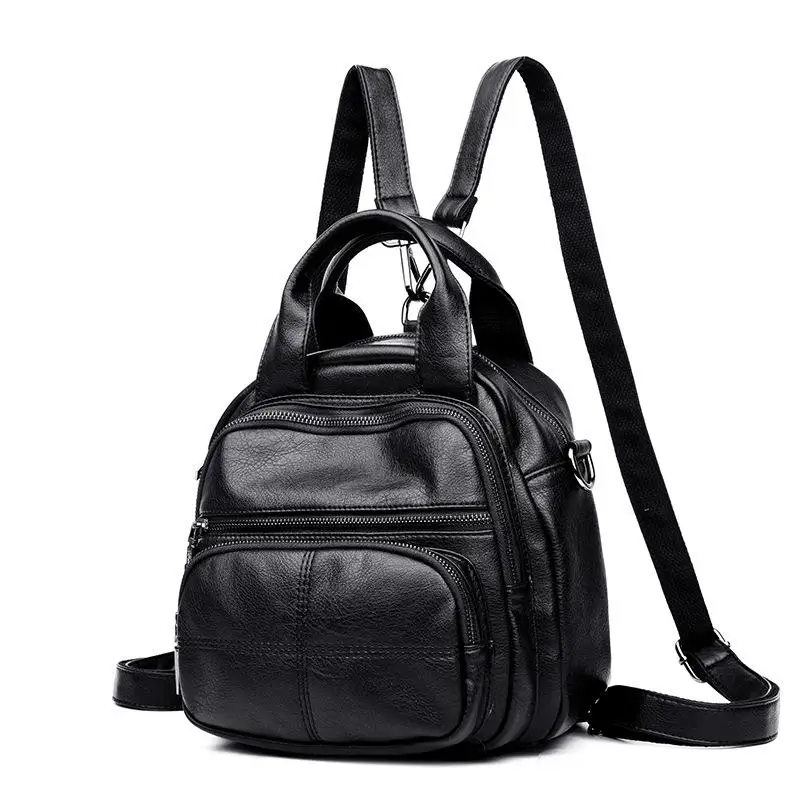 2021 New Leisure Soft Leather Backpack Large Capacity Women Bag Fashion Solid Color High Quality Female Travel Bags
2021 New Leisure Soft Leather Backpack Large Capacity Women Bag Fashion Solid Color High Quality Female Travel Bags