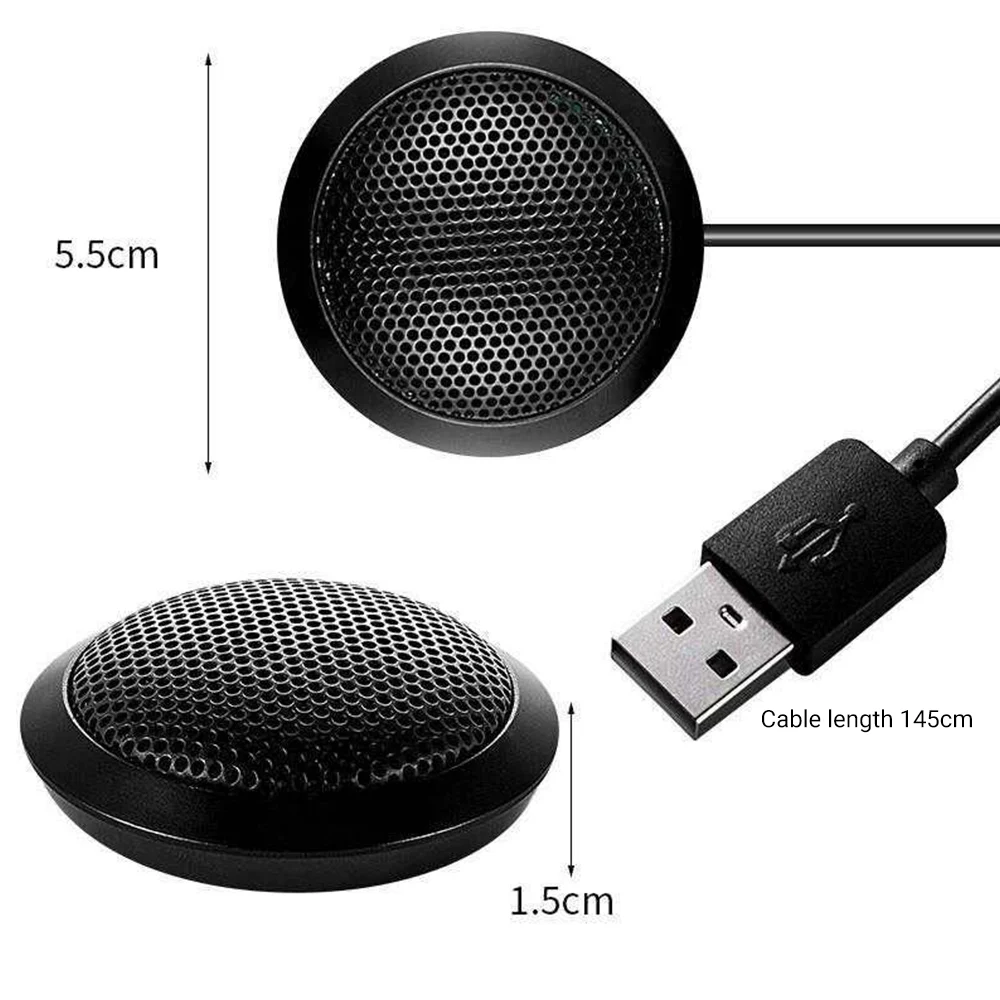 USB Microphone Omni-directional Condenser Computer 360 Degree Voice Direct Pickup Microphone for Laptop Meeting Business
USB Microphone Omni-directional Condenser Computer 360 Degree Voice Direct Pickup Microphone for Laptop Meeting Business