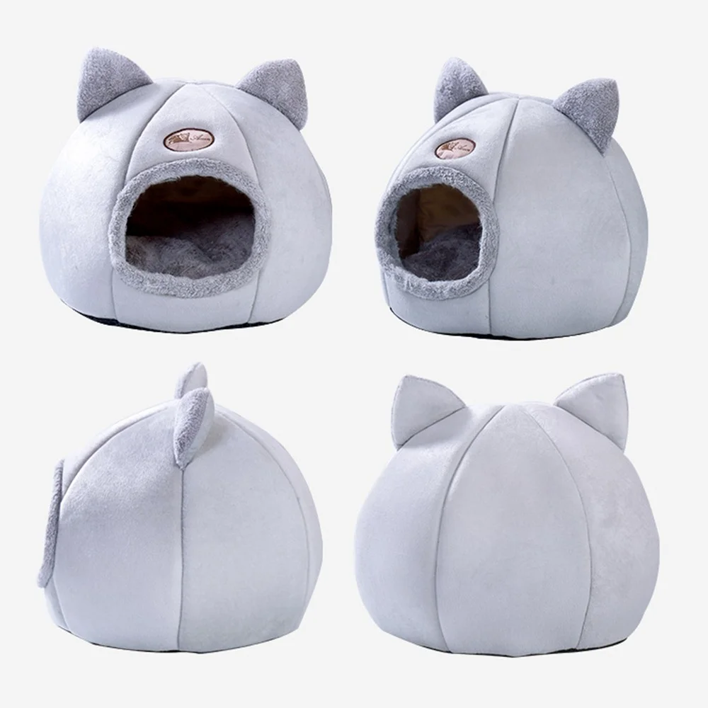Cat Bed in the Shape of Cat Head Cute Pet Bed Four Season Universal Cat And Dog Bed Grey Coral Fleece Pet Nest Removable Cat Bed
Cat Bed in the Shape of Cat Head Cute Pet Bed Four Season Universal Cat And Dog Bed Grey Coral Fleece Pet Nest Removable Cat Bed