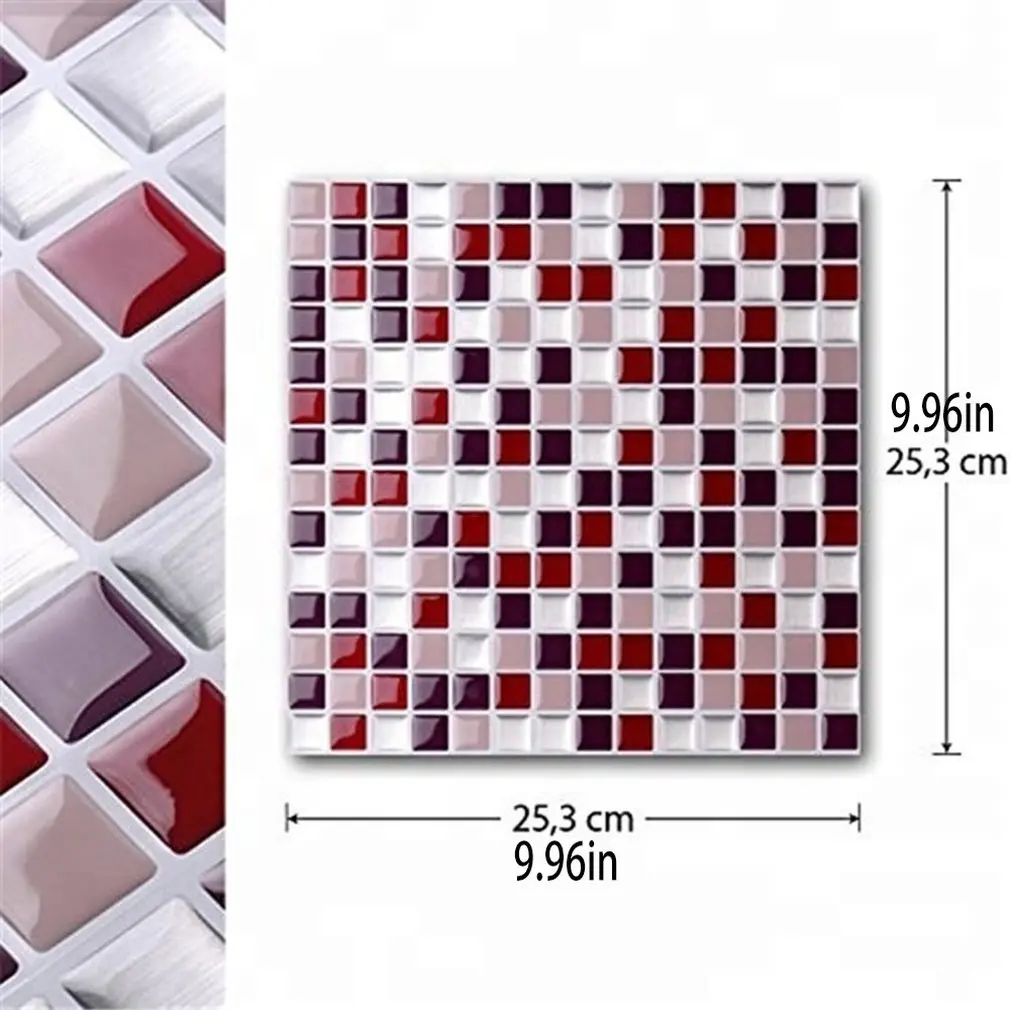 3D Self Adhesive Grid Pattern Mosaic Tile Wallpaper DIY Waterproof Kitchen Stickers Bathroom Kitchen Home Decor
3D Self Adhesive Grid Pattern Mosaic Tile Wallpaper DIY Waterproof Kitchen Stickers Bathroom Kitchen Home Decor