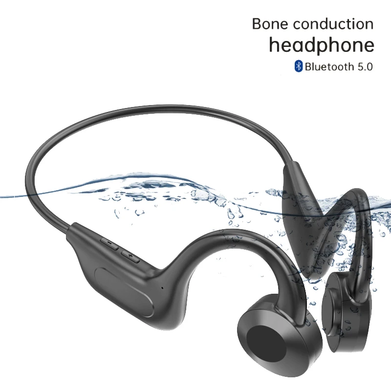 Bone Conduction Headphone Sport Running Swimming Waterproof Bluetooth-compatible Headset Wireless Earphone With Mic
Bone Conduction Headphone Sport Running Swimming Waterproof Bluetooth-compatible Headset Wireless Earphone With Mic