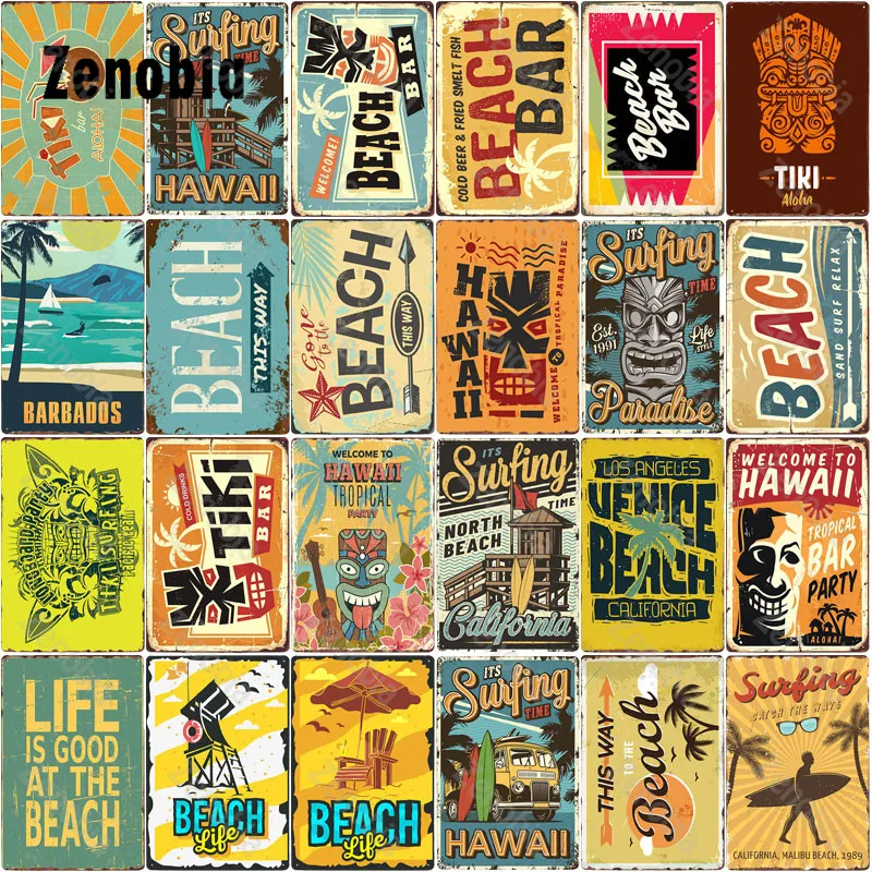Metal Sign Beach Decor Tiki Bar Tin Signs Vintage Metal Poster Plaque Pub Decorative Cafe Wall Stickers Decoration Home Decor 
Metal Sign Beach Decor Tiki Bar Tin Signs Vintage Metal Poster Plaque Pub Decorative Cafe Wall Stickers Decoration Home Decor