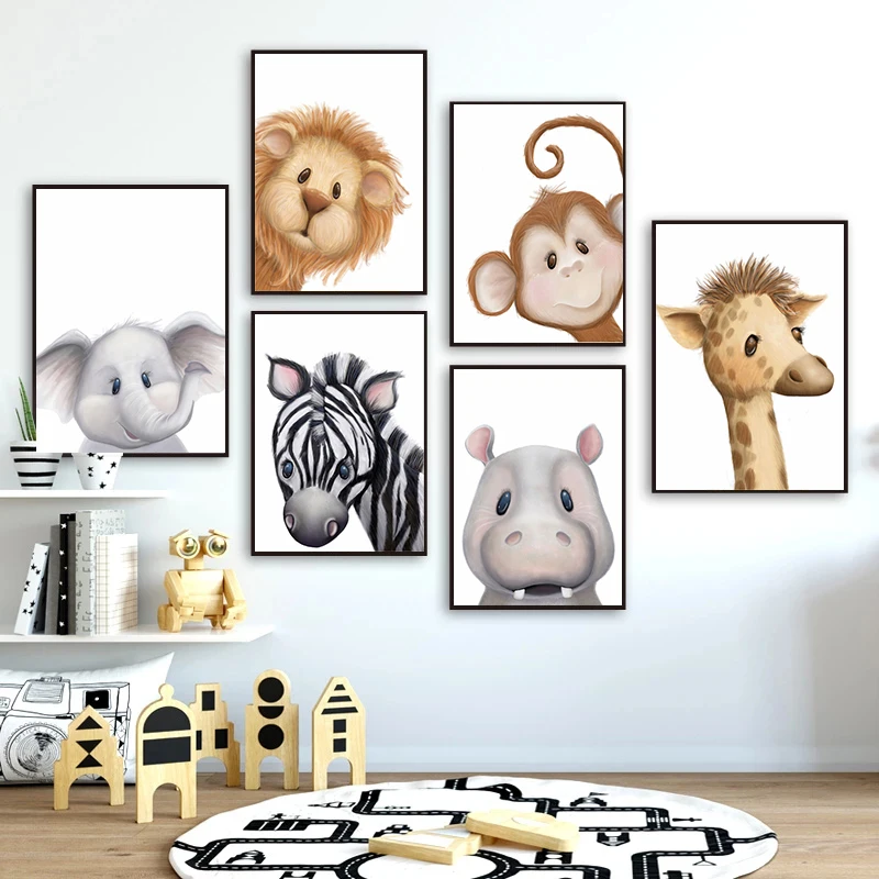Cartoon Animals Nursery Poster Print Lion Monkey Giraffe Wall Art Pictures Decoration Kids Bedroom Canvas Painting Boy Girl Room
Cartoon Animals Nursery Poster Print Lion Monkey Giraffe Wall Art Pictures Decoration Kids Bedroom Canvas Painting Boy Girl Room