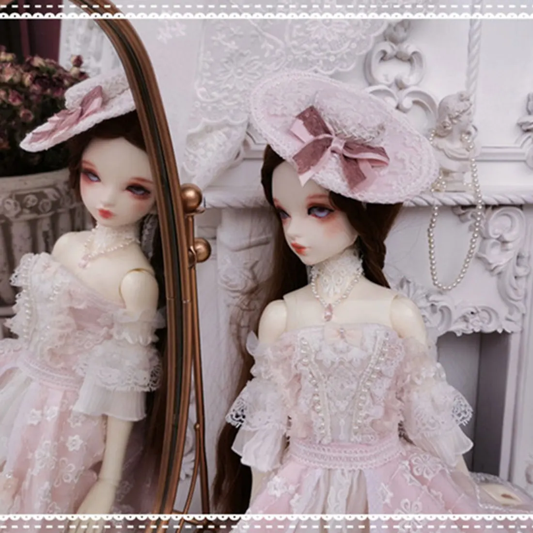 modikerbjd Retro Pink Dress for 1/4 BJD Dolls - No Doll 
modikerbjd Retro Pink Dress for 1/4 BJD Dolls - No Doll