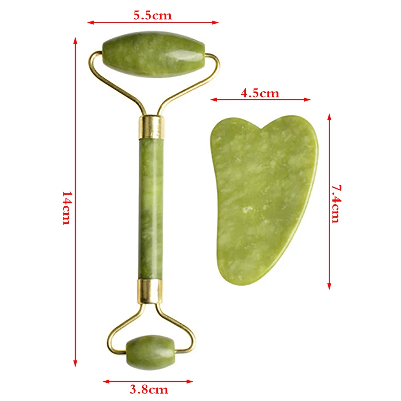 Jade Roller Facial Massage Stones for Face Neck Back Jawline Relaxation Slimming Green Natural Beauty Double Thorn Head Roller
Jade Roller Facial Massage Stones for Face Neck Back Jawline Relaxation Slimming Green Natural Beauty Double Thorn Head Roller
