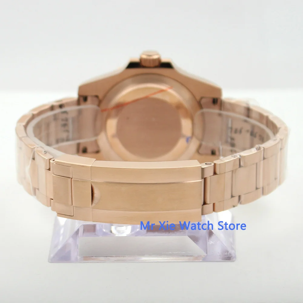 Bliger 40mm Watch Case Whole Rose Gold Coated Material Watch Band Fit ETA 2836 MIYOTA Movement Sapphire Glass
Bliger 40mm Watch Case Whole Rose Gold Coated Material Watch Band Fit ETA 2836 MIYOTA Movement Sapphire Glass