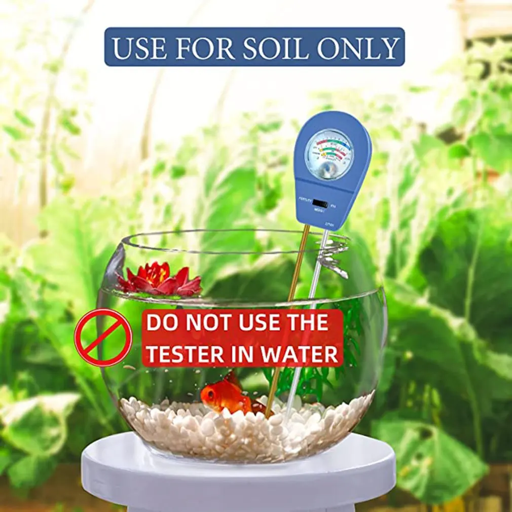 Soil Moisture Meter Soil PH Moisture Fertility Detector Soil Tester For Plant Care Hygrometer Gardening Tool
Soil Moisture Meter Soil PH Moisture Fertility Detector Soil Tester For Plant Care Hygrometer Gardening Tool
