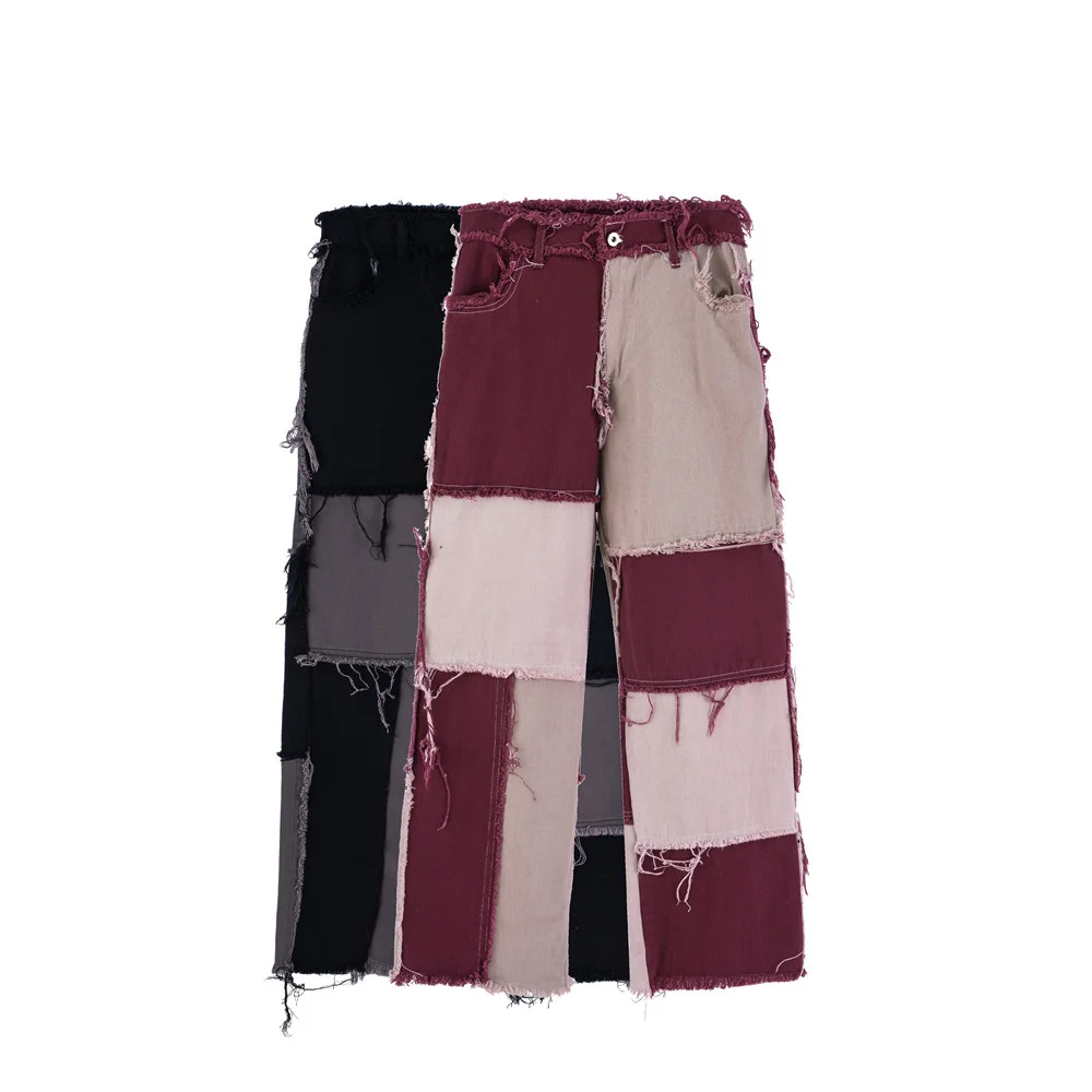 biggorange Jeans Men Vintage Color Block Tearing Patchwork Denim Pants Casual Japanese High Street Harajuku Fashion Streetwear
biggorange Jeans Men Vintage Color Block Tearing Patchwork Denim Pants Casual Japanese High Street Harajuku Fashion Streetwear