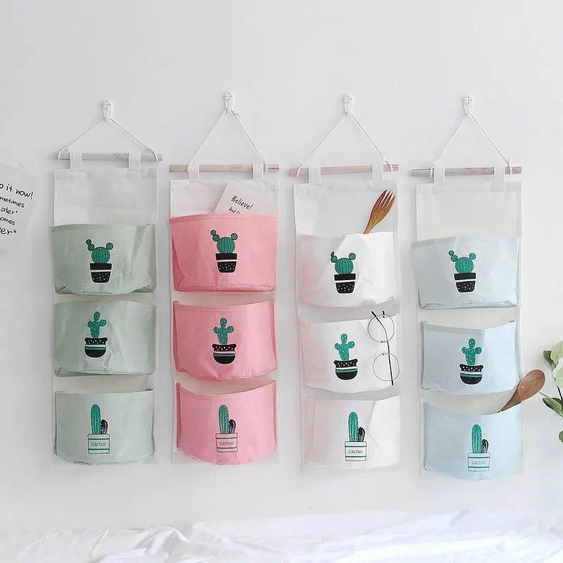 Three pocket hanging bag wall cotton linen cloth art hanging storage hanging bag
Three pocket hanging bag wall cotton linen cloth art hanging storage hanging bag