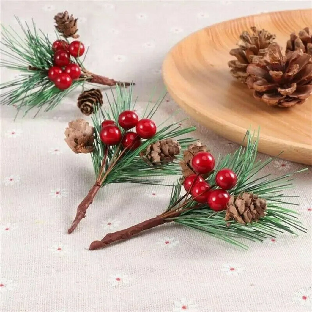 12 Artificial Flower Christmas Green Red Berry Pine Cone Holly Branch Home Simulation Of Mini Christmas Tree Hanging
12 Artificial Flower Christmas Green Red Berry Pine Cone Holly Branch Home Simulation Of Mini Christmas Tree Hanging