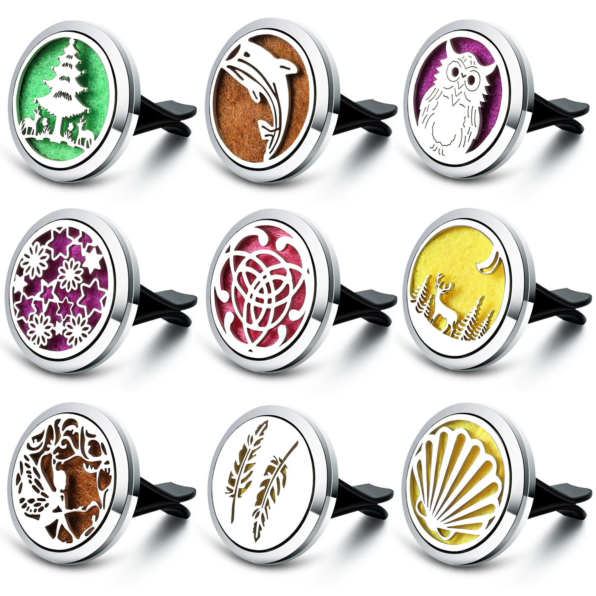 Variety Style Flower Fairy Car Air Freshener Aromatherapy Locket Stainless Steel Essential Oil Diffuser Perfume Pendant Jewelry
Variety Style Flower Fairy Car Air Freshener Aromatherapy Locket Stainless Steel Essential Oil Diffuser Perfume Pendant Jewelry