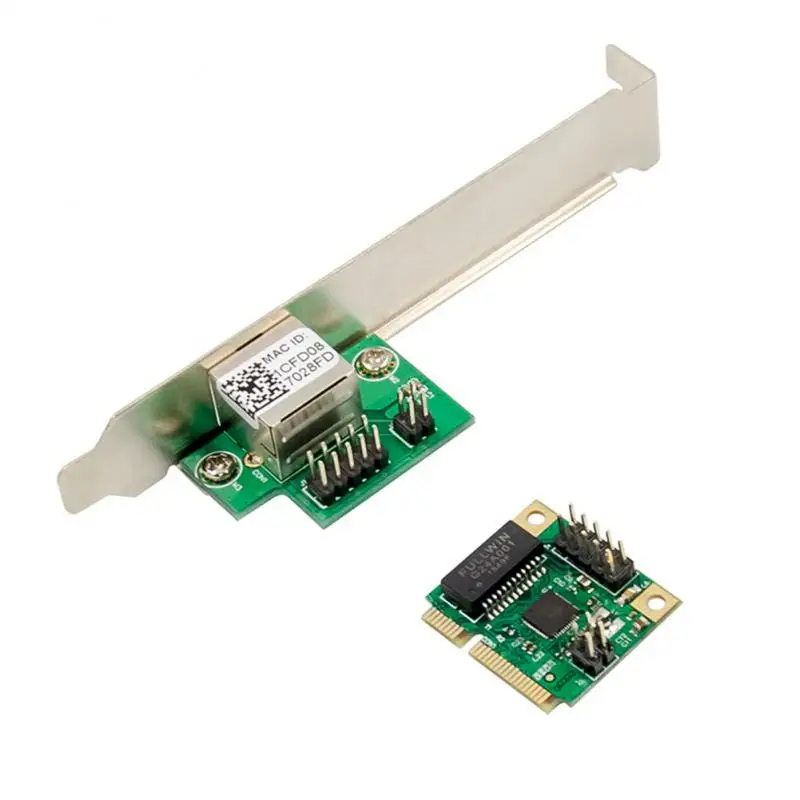 Mini PCIE RTL8111F Single-port Gigabit Ethernet Card 1000M Single-port Ethernet Card 10/100/1000Mbps Mini PCIe Card Slot
Mini PCIE RTL8111F Single-port Gigabit Ethernet Card 1000M Single-port Ethernet Card 10/100/1000Mbps Mini PCIe Card Slot