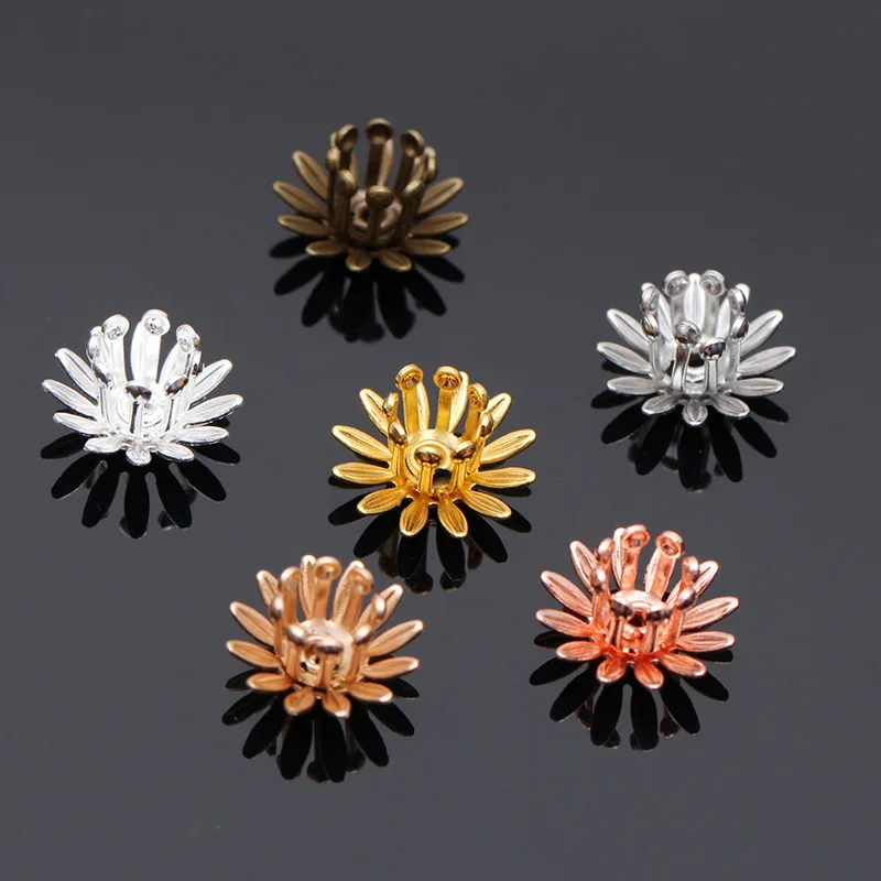 Mibrow 20pcs/lot 6 Colors 10mm Copper Flower Bead Caps Flower Filigree Loose Spacer Bead End Caps For DIY Jewelry Making
Mibrow 20pcs/lot 6 Colors 10mm Copper Flower Bead Caps Flower Filigree Loose Spacer Bead End Caps For DIY Jewelry Making