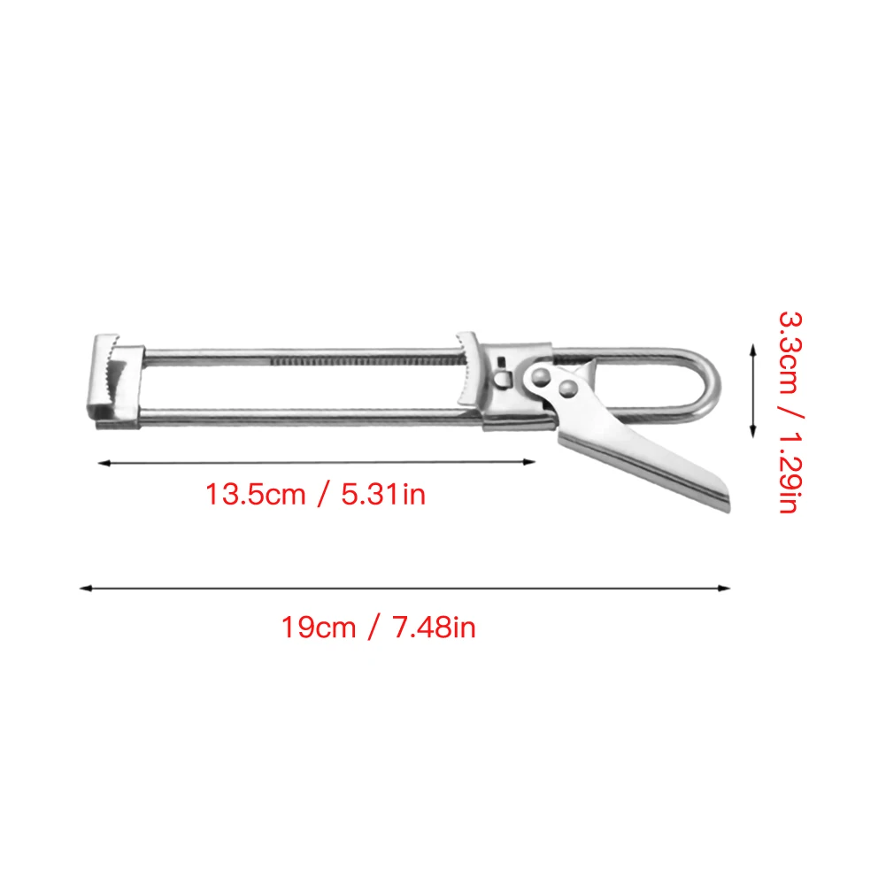 Portable adjustable manual stainless steel lid opener can opener kitchen professional tool accessories labor-saving operation
Portable adjustable manual stainless steel lid opener can opener kitchen professional tool accessories labor-saving operation