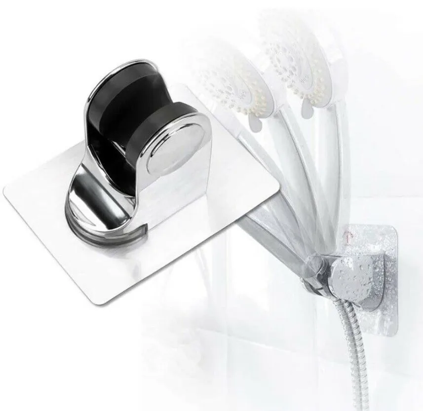 Stainless Steel Adjustable Bathroom Wall Mounted Shower Head Handset Holder Bracket Adhesive Suction Socket
Stainless Steel Adjustable Bathroom Wall Mounted Shower Head Handset Holder Bracket Adhesive Suction Socket