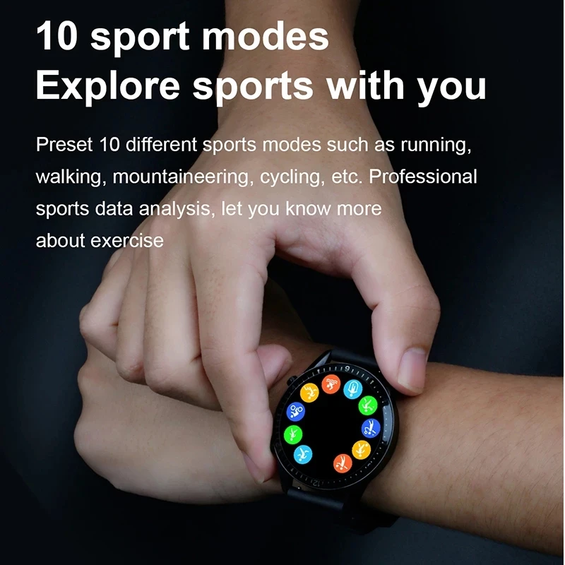 Умные часы для мужчин спортивные фитнес-часы с сенсорным экраном