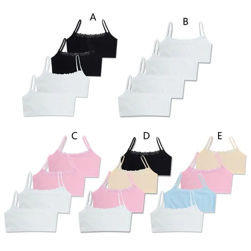 4pcs/Lot Children's Breast Care Girl Bra Hipster Cotton Teens Teenage Underwear Summer Kids Lace Vest Young
4pcs/Lot Children's Breast Care Girl Bra Hipster Cotton Teens Teenage Underwear Summer Kids Lace Vest Young
