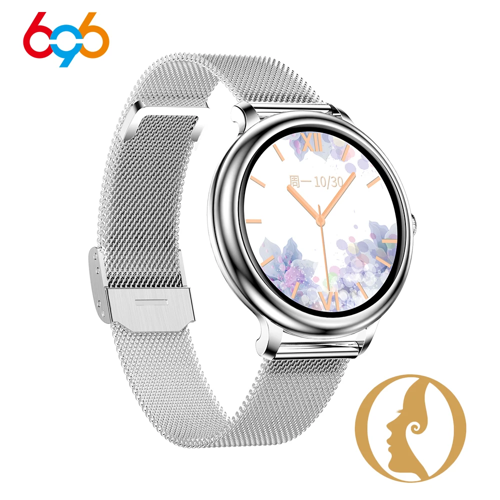New Smartwatch Women Blood Pressure Blood Oxygen Monitoring Fitness Tracker Round Full Touch Smart Watch for Android iOS PK KW10
New Smartwatch Women Blood Pressure Blood Oxygen Monitoring Fitness Tracker Round Full Touch Smart Watch for Android iOS PK KW10