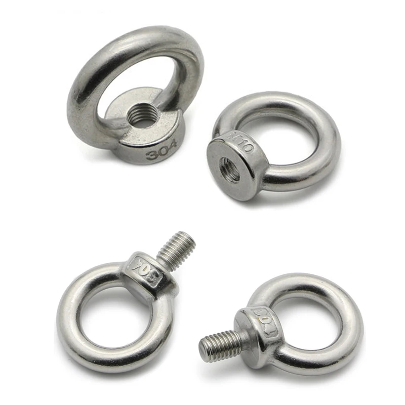 Lifting eye nuts/screw Ring eyebolt Ring hooking nut screws M3 M4 M5 M6 M8 M10 M12 304 Stainless steel 
Lifting eye nuts/screw Ring eyebolt Ring hooking nut screws M3 M4 M5 M6 M8 M10 M12 304 Stainless steel