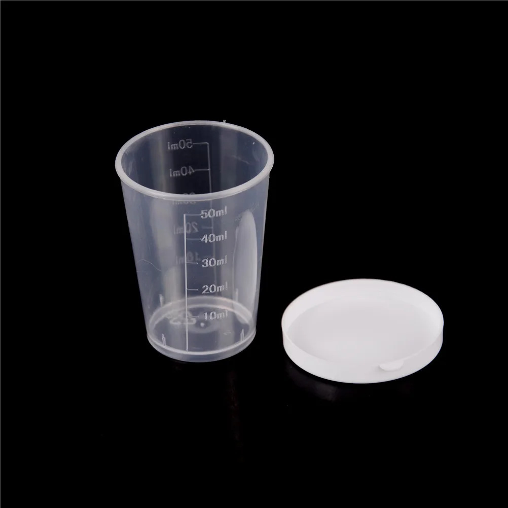 10Pcs/set 50ml Plastic Graduated Laboratory lab Test Measuring Container Cups with Cap Plastic Liquid Measuring Cups
10Pcs/set 50ml Plastic Graduated Laboratory lab Test Measuring Container Cups with Cap Plastic Liquid Measuring Cups