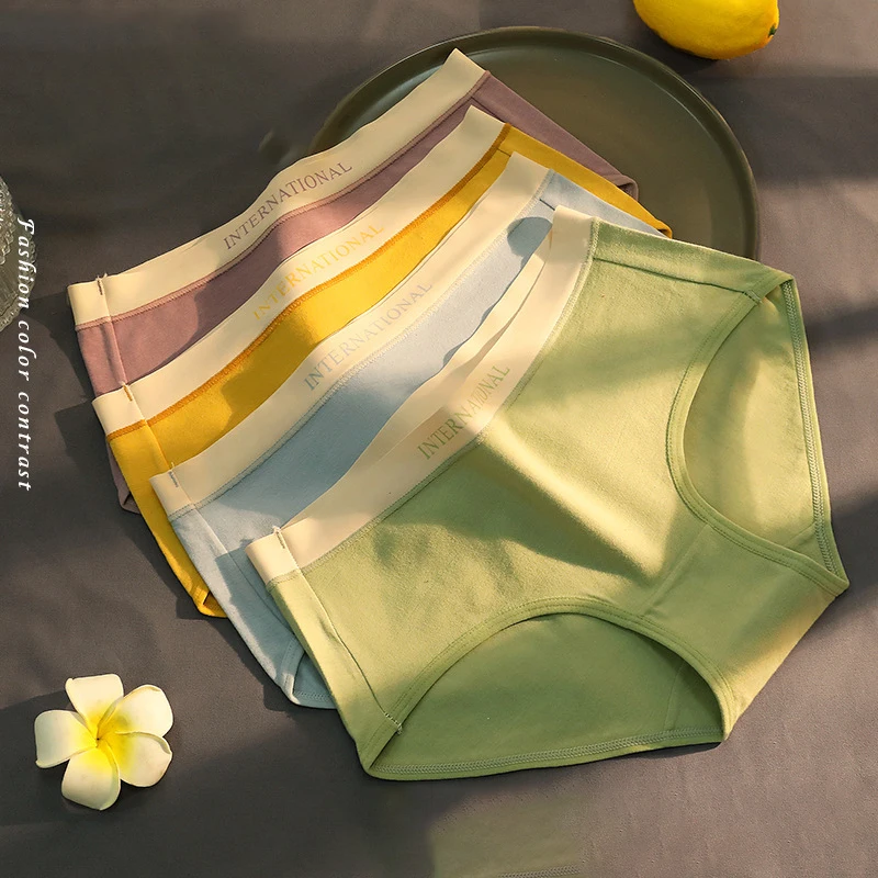 Candy Color Underwear Women Comfortable Cotton Panties Mid-waist Breathable Female Briefs Female Seamless Underpants
Candy Color Underwear Women Comfortable Cotton Panties Mid-waist Breathable Female Briefs Female Seamless Underpants
