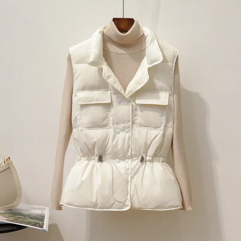 Beardon Winter Down Vest Women Short Sleeveless Vest Jacket Lightweight BodyWarmer Waistcoat White Gilets Windbreaker Down Coat
Beardon Winter Down Vest Women Short Sleeveless Vest Jacket Lightweight BodyWarmer Waistcoat White Gilets Windbreaker Down Coat