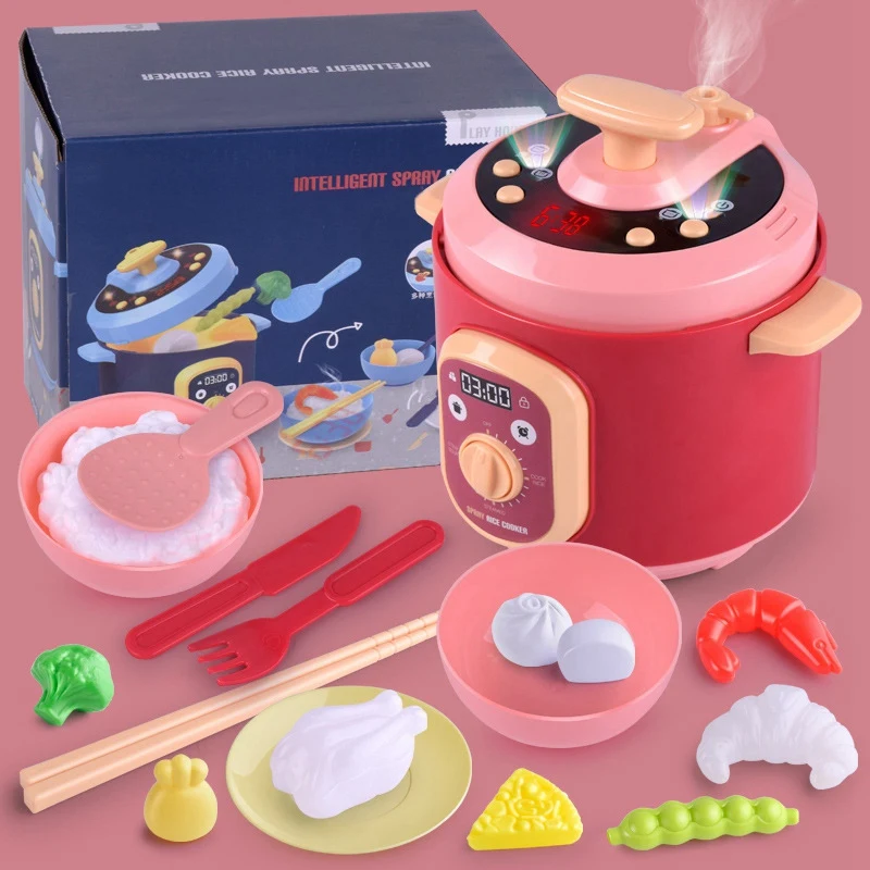 Kids Kitchen Toys Simulation Electric Rice Cooker Toy Set Mini Kitchen Food Pretend Play House Playing Toys
Kids Kitchen Toys Simulation Electric Rice Cooker Toy Set Mini Kitchen Food Pretend Play House Playing Toys