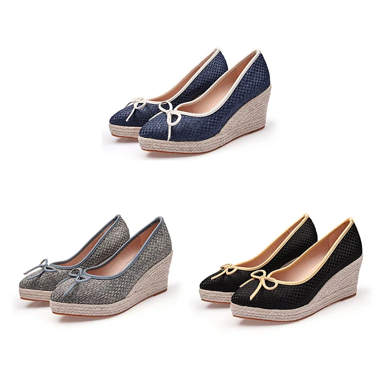 EAGSITY women high heel shoes wedges platform pointed toe lady Espadrilles shoes party wedding pumps comfortable square heel
EAGSITY women high heel shoes wedges platform pointed toe lady Espadrilles shoes party wedding pumps comfortable square heel