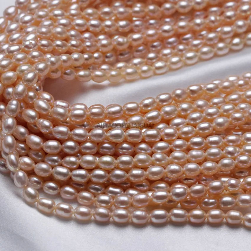APDGG Genuine wholesale 10strands 5*7mm AA+ rice white pink lavender pearl strands loose beads women lady jewelry DIY
APDGG Genuine wholesale 10strands 5*7mm AA+ rice white pink lavender pearl strands loose beads women lady jewelry DIY