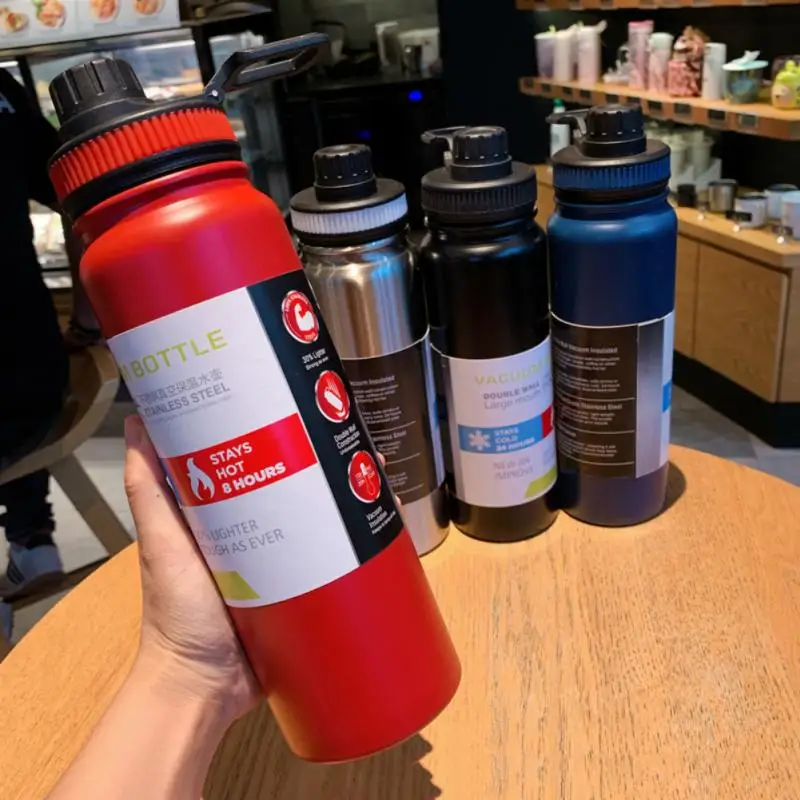 1000ml High Capacity Double-layer Stainless Steel Vacuum Flask Portable Outdoor Sports Hot And Cold Water Bottle Fitness Kettle
1000ml High Capacity Double-layer Stainless Steel Vacuum Flask Portable Outdoor Sports Hot And Cold Water Bottle Fitness Kettle