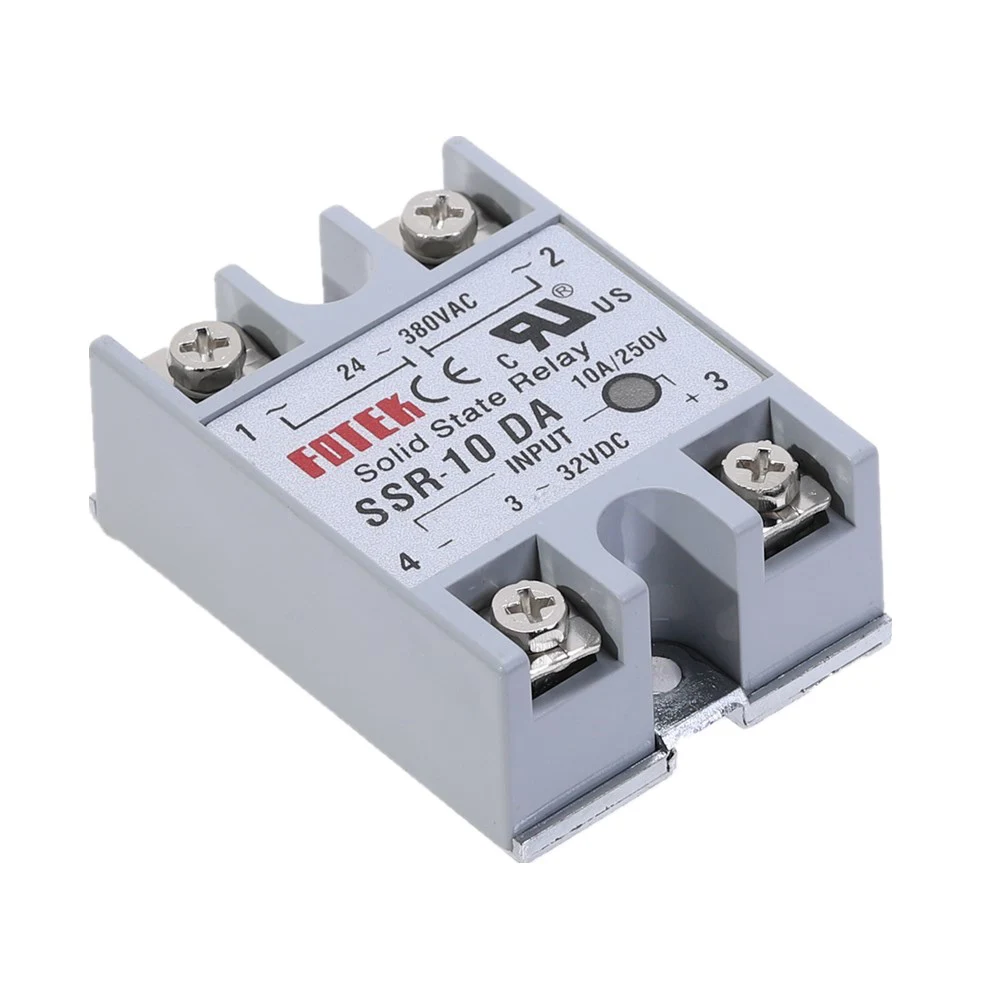 Твердотельное реле Φ 10A фактически 3-32V DC TO 24-380V AC SSR 10DA реле, твердотельный регулятор сопротивления
Твердотельное реле Φ 10A фактически 3-32V DC TO 24-380V AC SSR 10DA реле, твердотельный регулятор сопротивления