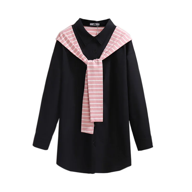 5XL 6XL 7XL New Ladies Spring Autumn Plus Size Tops For Women Large Blouse Long Sleeve Loose Casual Stripe Pactwhork Shirt
5XL 6XL 7XL New Ladies Spring Autumn Plus Size Tops For Women Large Blouse Long Sleeve Loose Casual Stripe Pactwhork Shirt