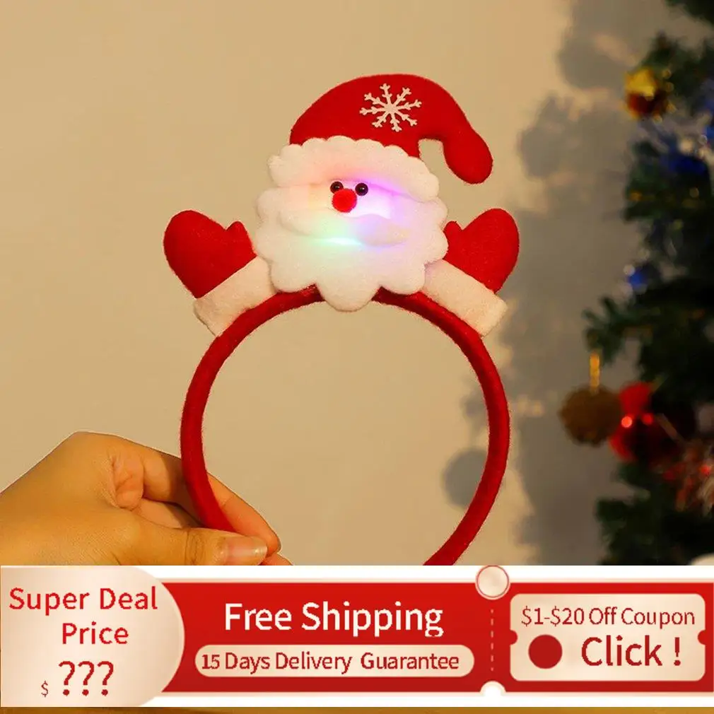 Reindeer Snowman Bear LED Light Headband Hair Band Lightening Double Head Xmas Decoration navidad новогодние украшения 2022
Reindeer Snowman Bear LED Light Headband Hair Band Lightening Double Head Xmas Decoration navidad новогодние украшения 2022