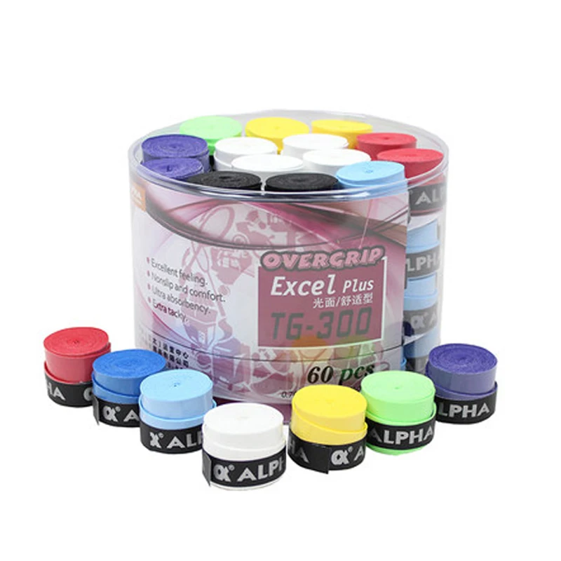 Alpha 10pcs/lot Tennis Overgrip Accessories 0.7mm Stick Grips Soft Sweatband Badminton Racket Grip TG-300
Alpha 10pcs/lot Tennis Overgrip Accessories 0.7mm Stick Grips Soft Sweatband Badminton Racket Grip TG-300
