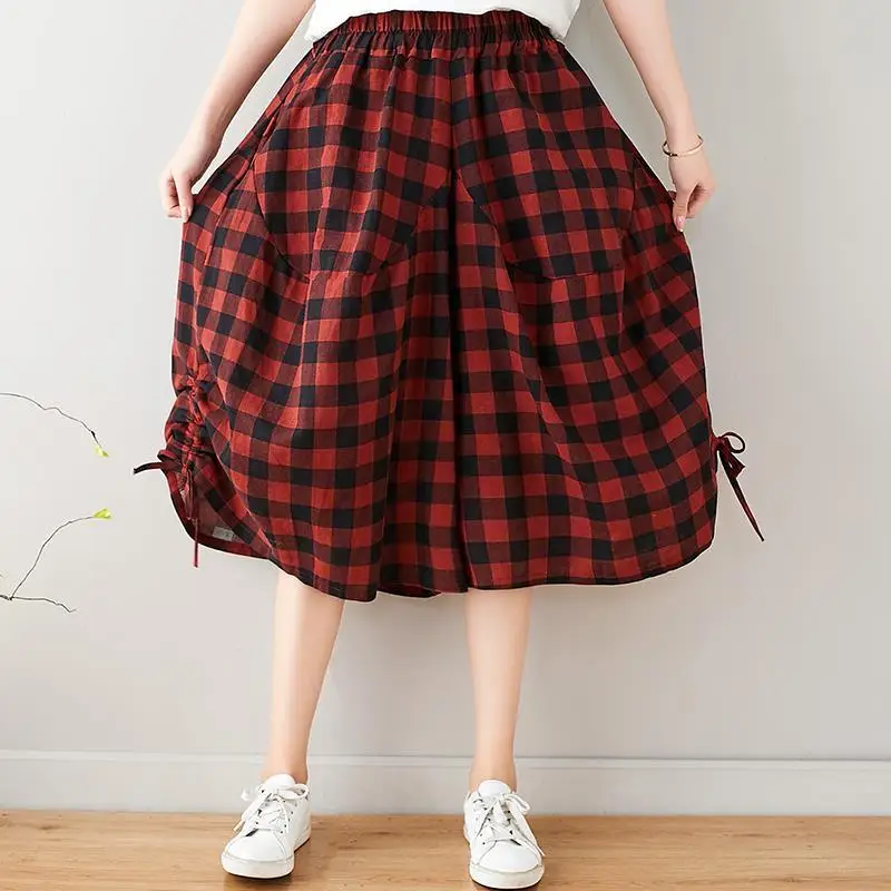 Ethnic style retro printing elastic waist loose Size Cotton hemp seven point wide leg pants women's slim linen fattening pants
Ethnic style retro printing elastic waist loose Size Cotton hemp seven point wide leg pants women's slim linen fattening pants