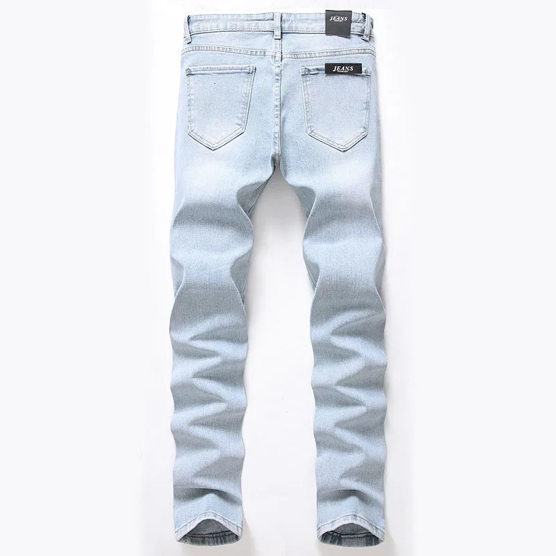 KIOVNO Men's Gray Casual Jeans Pants Slim Fit Knee Ripped Denim Trousers For Male Solid Color Size 28-42
KIOVNO Men's Gray Casual Jeans Pants Slim Fit Knee Ripped Denim Trousers For Male Solid Color Size 28-42