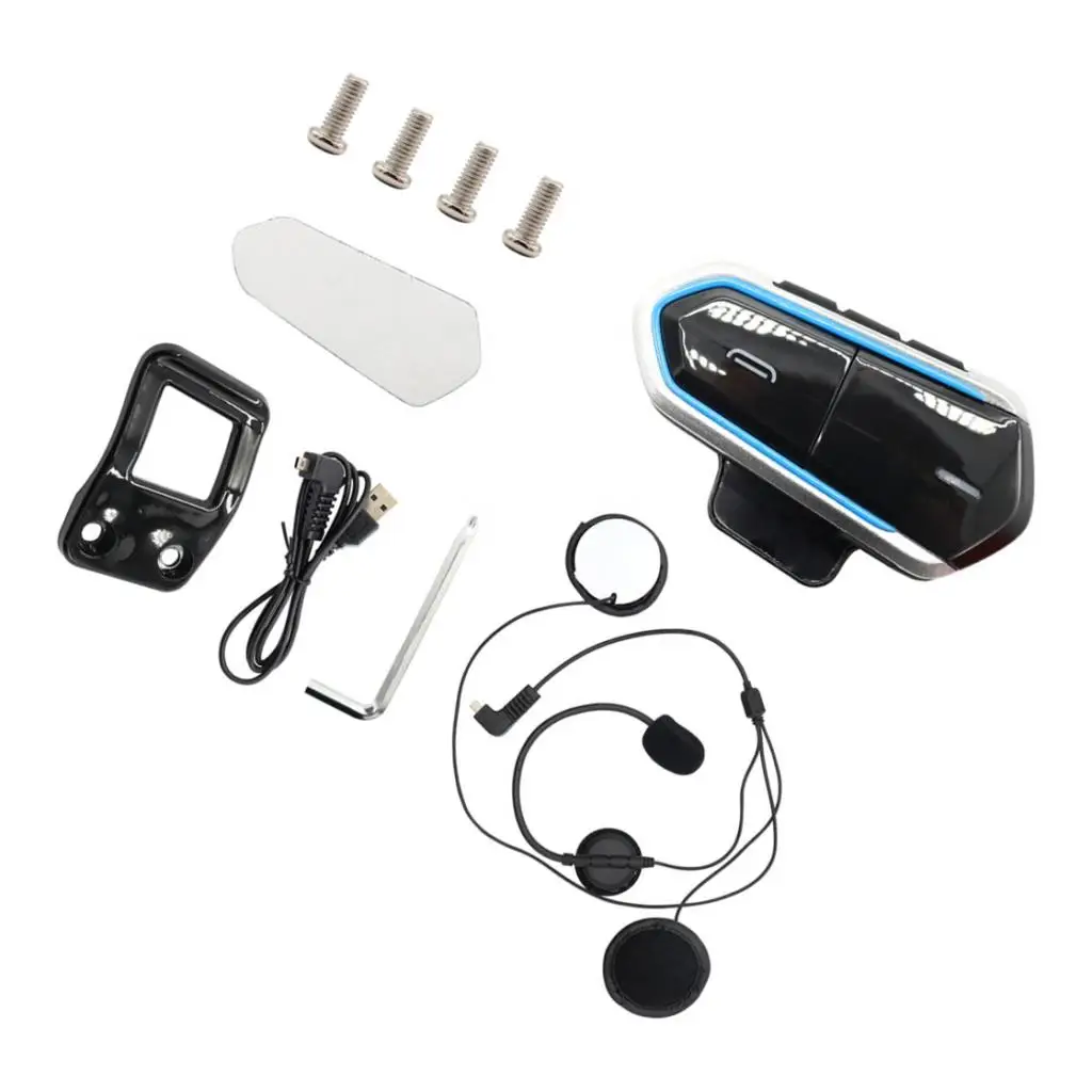 Motorcycle Bluetooth Headset/Intercom with Universal Microphone Kit Communication System
Motorcycle Bluetooth Headset/Intercom with Universal Microphone Kit Communication System