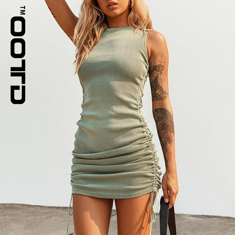 OOTD Ribbed Mini Dress Women Off Shoulder Sexy Party O Neck Drawstring Knit Club Tank Bodycon Short Women's Summer Dresses
OOTD Ribbed Mini Dress Women Off Shoulder Sexy Party O Neck Drawstring Knit Club Tank Bodycon Short Women's Summer Dresses