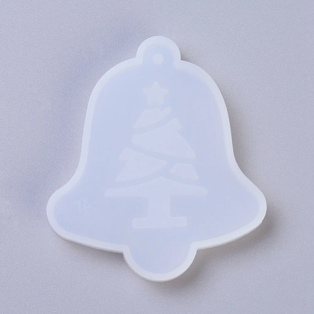 5pcs Silicone Christmas Bell Molds for UV Resin, Epoxy Resin Handmade DIY Jewelry Making Pendant Casting Supplies 63*70.5*8mm
5pcs Silicone Christmas Bell Molds for UV Resin, Epoxy Resin Handmade DIY Jewelry Making Pendant Casting Supplies 63*70.5*8mm