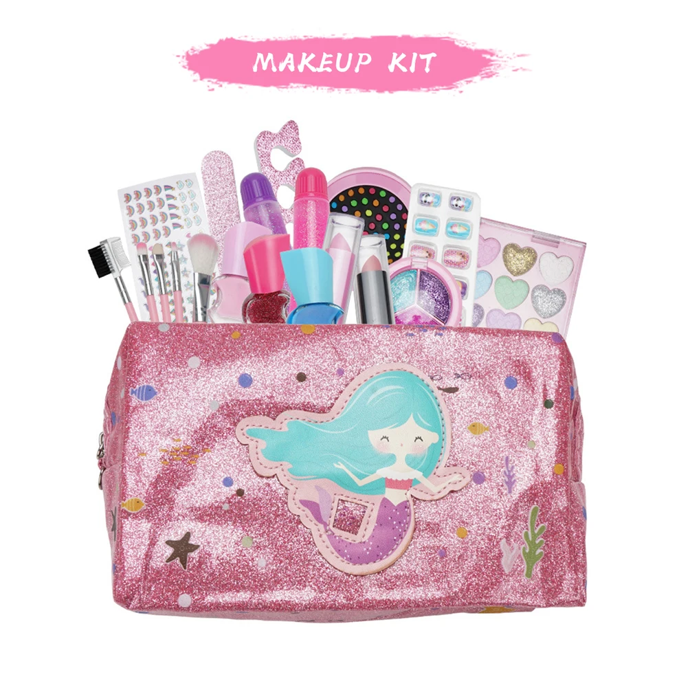 22pcs Girls Masquerade Pretend Play Kids Makeup Set Portable With Bag Dress Up Cosmetic Birthday Gift Toy Lipstick Washable
22pcs Girls Masquerade Pretend Play Kids Makeup Set Portable With Bag Dress Up Cosmetic Birthday Gift Toy Lipstick Washable