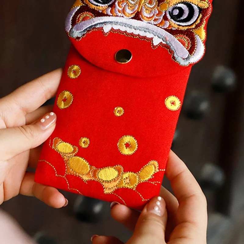 Китайские красные конверты HongBao, Подарочная сумка с вышивкой, карманы для денег с тигром на удачу на новый год 2022, праздник весны
Китайские красные конверты HongBao, Подарочная сумка с вышивкой, карманы для денег с тигром на удачу на новый год 2022, праздник весны