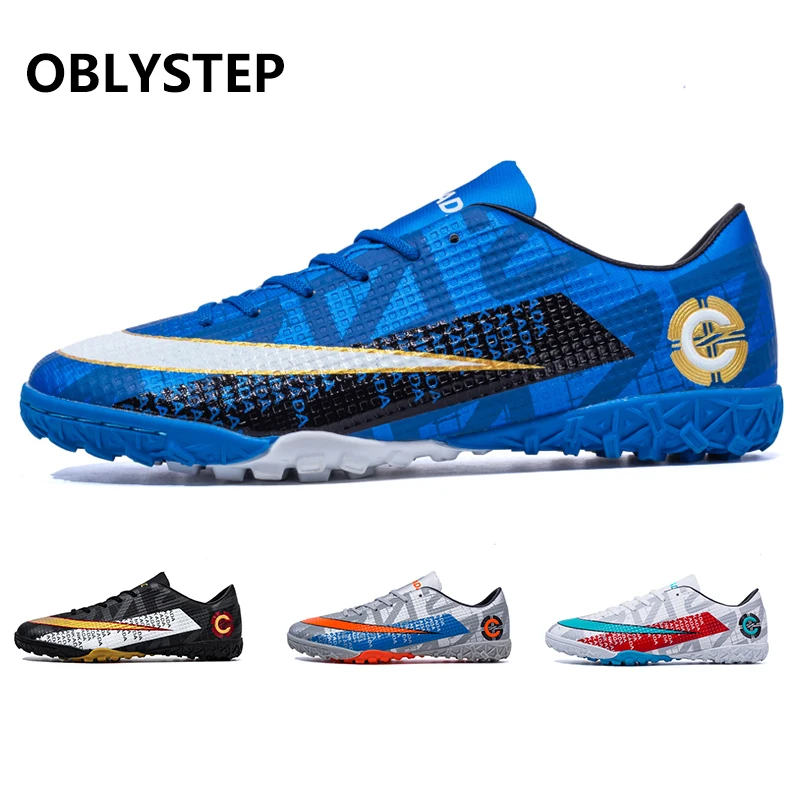 OBLYSTEP Men's Blue TF Football Shoes Outdoor Grass Training Football Sneakers Non-slip Low-top Football Shoes
OBLYSTEP Men's Blue TF Football Shoes Outdoor Grass Training Football Sneakers Non-slip Low-top Football Shoes