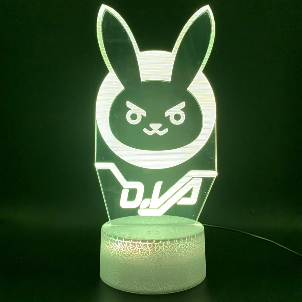 3d Optical Lamp Game Overwatch D.Va Hana Song Bedroom Decoration Nightlight Lamp Birthday Gift for Kid Child Led Night Light
3d Optical Lamp Game Overwatch D.Va Hana Song Bedroom Decoration Nightlight Lamp Birthday Gift for Kid Child Led Night Light