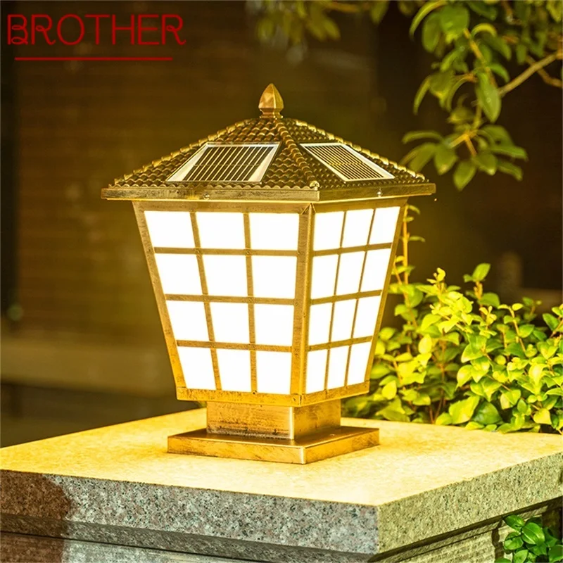 BROTHER Classical Solar Modern Wall Light LED Waterproof IP65 Pillar Post Lamp Fixtures for Home Garden
BROTHER Classical Solar Modern Wall Light LED Waterproof IP65 Pillar Post Lamp Fixtures for Home Garden