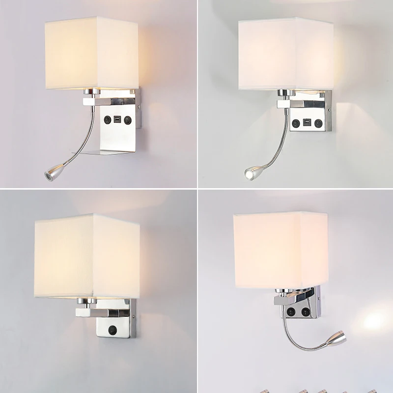 New American fabric wall lamp Simple personality hotel bedroom reading bedside lamp
New American fabric wall lamp Simple personality hotel bedroom reading bedside lamp