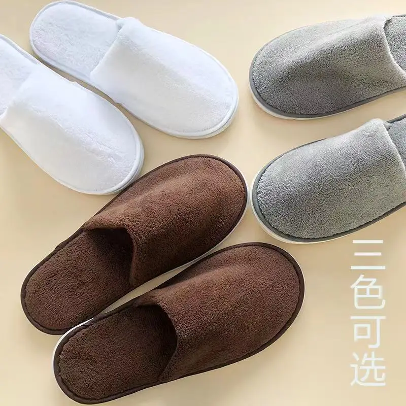 5 Pairs Men Women High-end Coral Fleece Disposable Slippers Five-star Hotels Guesthouses Clubs Slippers Beauty Salons Slippers
5 Pairs Men Women High-end Coral Fleece Disposable Slippers Five-star Hotels Guesthouses Clubs Slippers Beauty Salons Slippers
