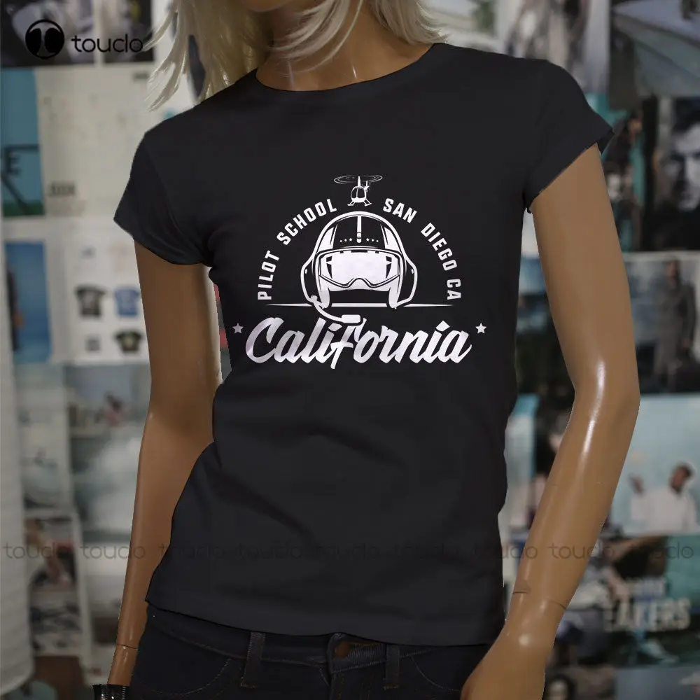 T Shirt Women Short Sleeve Cotton T Shirts California Pilot School Helicopter Flight Aviator Printed T-Shirt Unisex
T Shirt Women Short Sleeve Cotton T Shirts California Pilot School Helicopter Flight Aviator Printed T-Shirt Unisex
