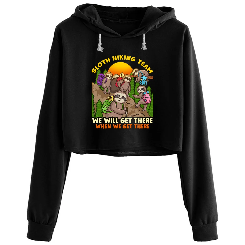 Sloth Sloth Hiking Team Crop Hoodies Women Korean Y2k Kawaii Goth Pullover For Girls
Sloth Sloth Hiking Team Crop Hoodies Women Korean Y2k Kawaii Goth Pullover For Girls