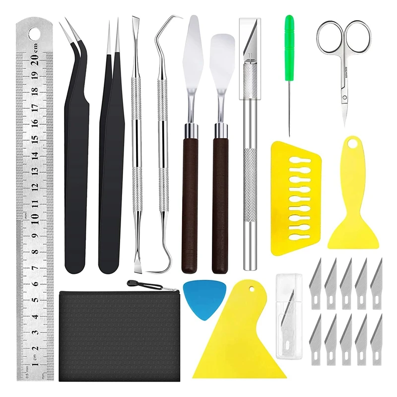 Weeding Tools for Vinyl Weeding Tools 25 Pcs Craft Vinyl Tools Weeding Kit for Silhouettes, Cameos, Cutting,Lettering
Weeding Tools for Vinyl Weeding Tools 25 Pcs Craft Vinyl Tools Weeding Kit for Silhouettes, Cameos, Cutting,Lettering